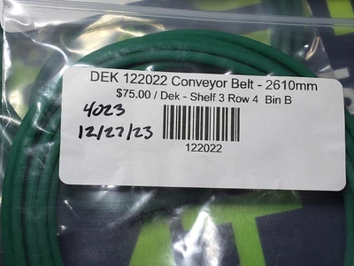 DEK 122022 CONVEYOR BELT DEK122022  - 2610mm - BRAND NEW
