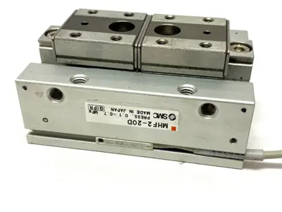 MHF2-20D | SMC  Low-Profile Pneumatic Gripper 2-Block 0.1~0.7MPa Press - Used