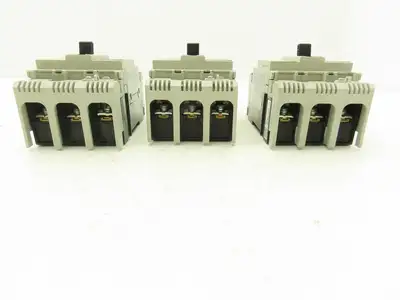 Fuji BW50RAGU3P020 3-Pole Auto Circuit Breaker 20A 500V 3Ph Molded Case Lot of 3