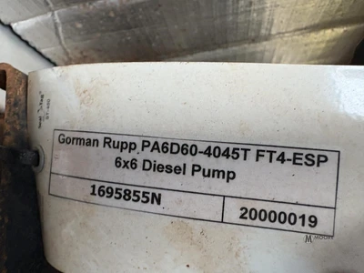 Used GORMAN-RUPP PA6D60-4045T Centrifugal Pumps Tennessee US | Moore Equipment #1517273