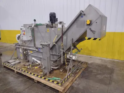 CRYSTAL FILTRATION CONTINUOUS FILTER COOLANT SYSTEM, WITH DRAG-OUT CONVEYOR : YOBRO #25069
