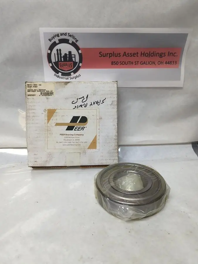 New | in-Stock PEER 6310-ZZD-C3 Bearings | Surplus Asset Holdings #1196473