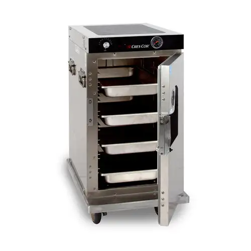 Cres Cor H-339-128C 1/2 Height Insulated Mobile Heated Cabinet W/ (8) Pan Capacity, 120v