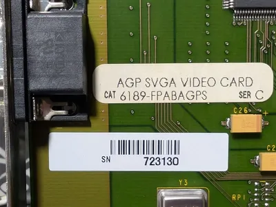 Allen Bradley 6189-FPABAGPS AGP SVGA Video Card 77152-223-52 Used