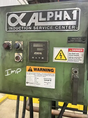 550 kW ALPHA-1 INDUCTION HEAT POWER SOURCE, COIL MODULE STATION & CONTROLS: STOCK #19947
