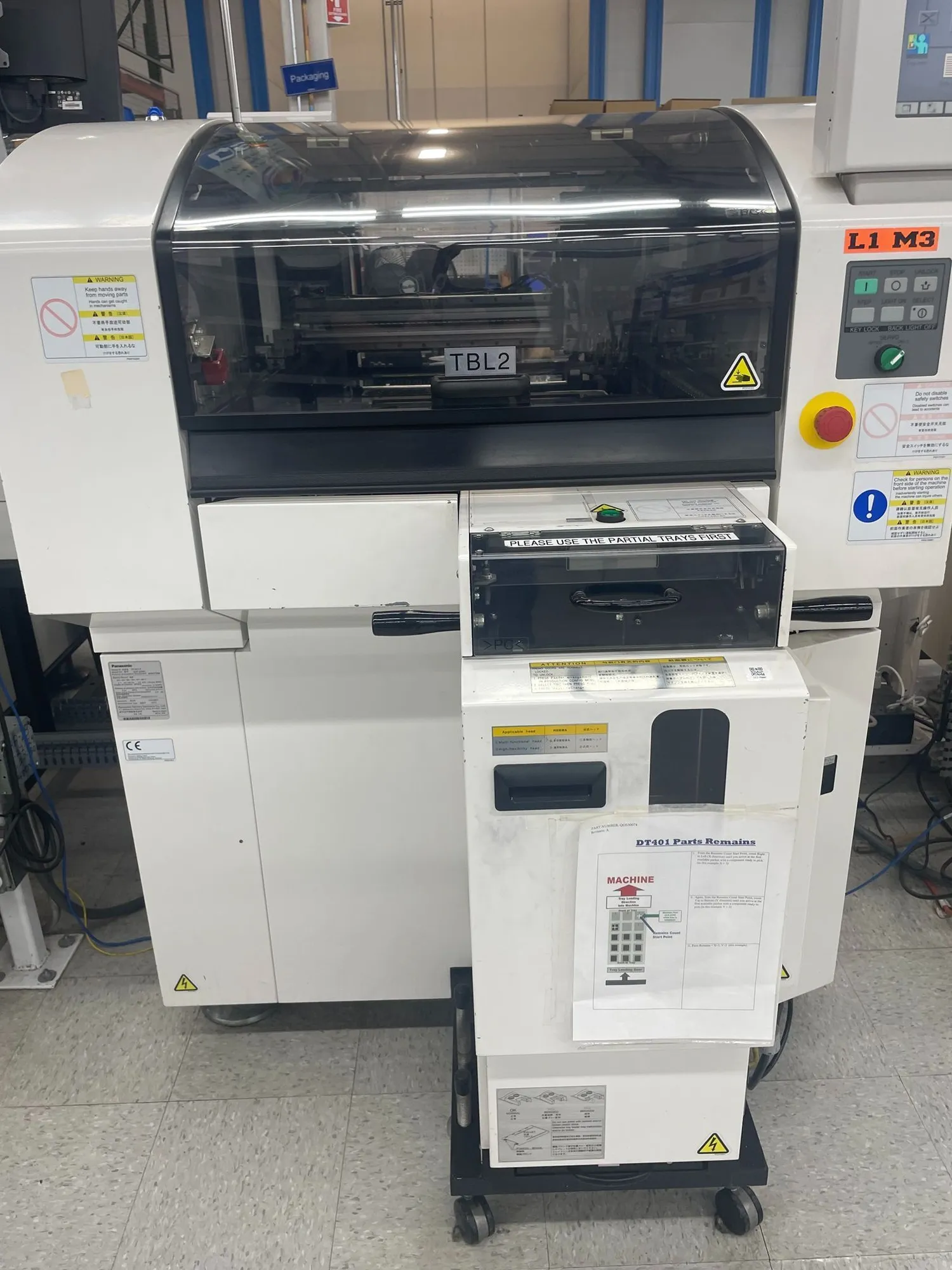 Used 2012 PANASONIC DT401-F MODULAR MULTI-FUNCTIONAL PLACEMENT MACHINE Flexible SMT Pick & Place Mounter Ontario CA | Tekmart International Inc. #1329136