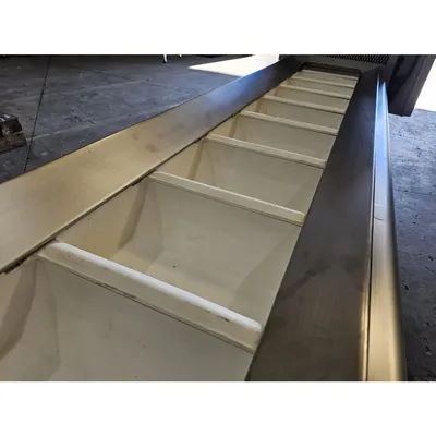 Used 12" wide Stainless Steel Bucket-Lift Elevator "Z" Conveyor 112" Disch. Ht.