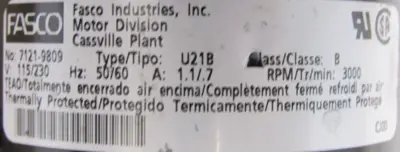 NEW THERMAL TRANSFER PRODUCTS A0C-08-41 OIL COOLER 115/230V A0C0841