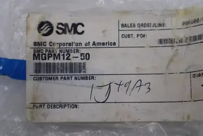 SMC MGPM12-50 Guided Pneumatic Cylinder NEW OPEN BOX STOCK L-187-C