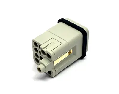 CQM-12,CQM 12 | ILME CQM 12 Male Crimp Connector Insert 12 Pole + PE, 10A, Mencom CQM-12 7-PK - New – Open box