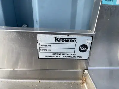 Used Krowne Used 24" Krowne Stainless Steel Under Bar Drainboard - SS107 Underbar Equipment Illinois US | Falcon Restaurant Supply #1375992