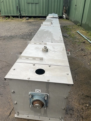 Stainless Steel U section  Conveyor 400 mm dia 450 x 7m long