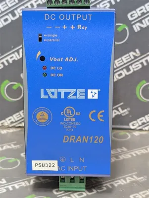 Lutze DRAN120-24B Power Supply Module 24VDC 120W 722-758 Used
