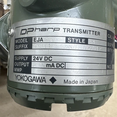 USED Yokogawa EJA210A S1 DMSA1F4B-92NN/FF1/K2/D1
