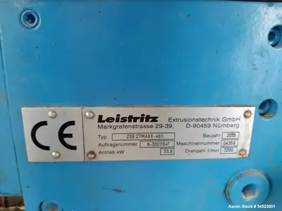 Used LEISTRITZ CORPORATION ZSE 27MAXX-48D Extruders Illinois US | Aaron Equipment #1253297