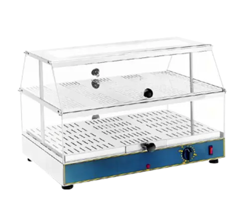 Equipex WD-200 24" Self Service Countertop Heated Display Case - (2) Shelves, 120v