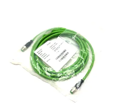USED BECKHOFF DOUBLE ENDED ETHERCAT CABLE M12 M TO M 4-PIN