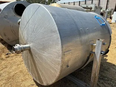 Tank, 900 Gallon, S/st, Agit, Cone Bottom #S744586