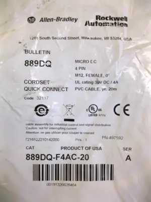 NEW Allen-Bradley 889DQ-F4AC-20