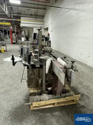 USED CLI Charles Lapierre Wrap Around Uni-Pharma Labeler, model UNI-500