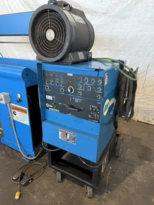 54" JETLINE MODEL #SWC-3A SEAM WELDER WITH SYNCROWAVE 250DX WELDER: YOBRO #23913