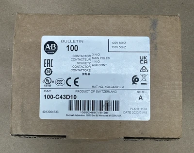 NEW Allen-Bradley 100-C43D10