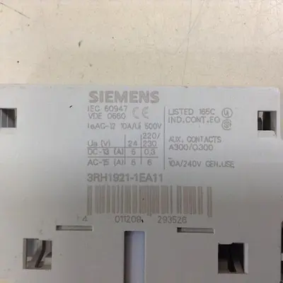 USED SIEMENS 3RH1921-1EA11