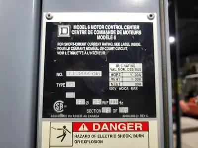 USED SQUARE D MODEL 6