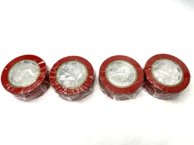 NEW ULINE INDUSTRIAL VINYL SAFETY TAPE RED 2" X 36 YDS LOT OF 4