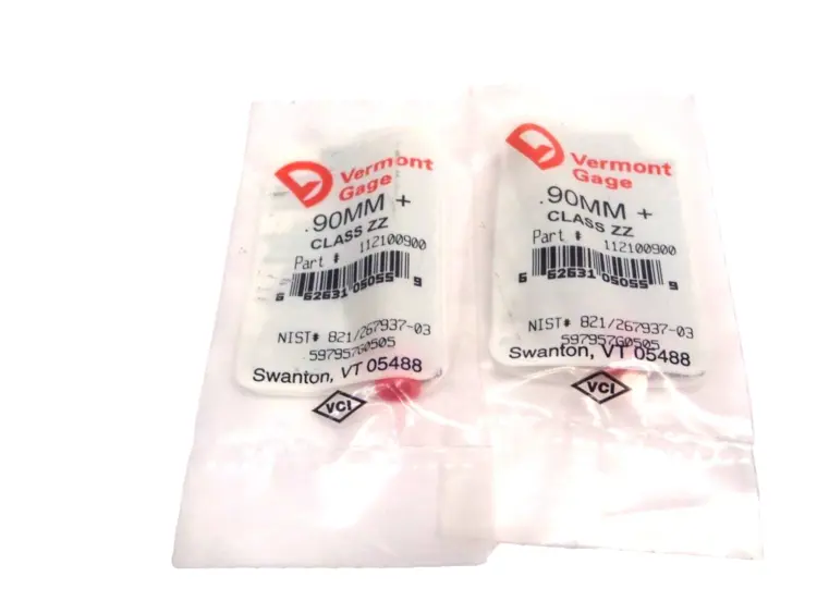 New | in-Stock VERMONT GAGE .90MM+ CLASS ZZ PIN GAGE Pins | Maverick Industrial Sales #1107869
