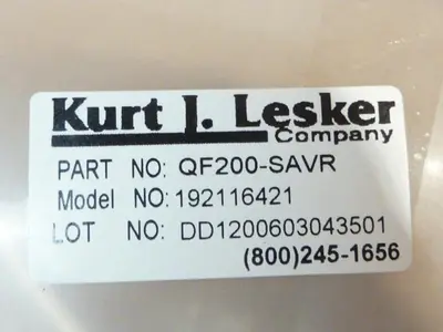 New | in-Stock KURT J LESKER QF200-SAVR Misc Fasteners Michigan US | Ideal Machinery #1250225