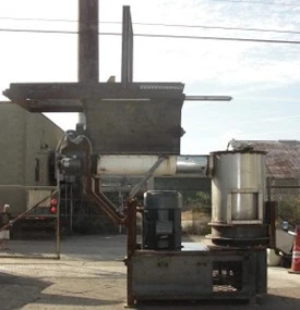 200 HP  Film Agglomerator / Densifier with screw conveyor