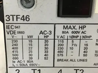USED SIEMENS 3TF4611-OAK6