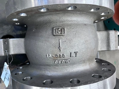 10" 300# Neles Jamesbury Stainless Steel V-Ball Control Valve