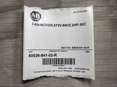 USED CONTINENTAL FAN TNC450