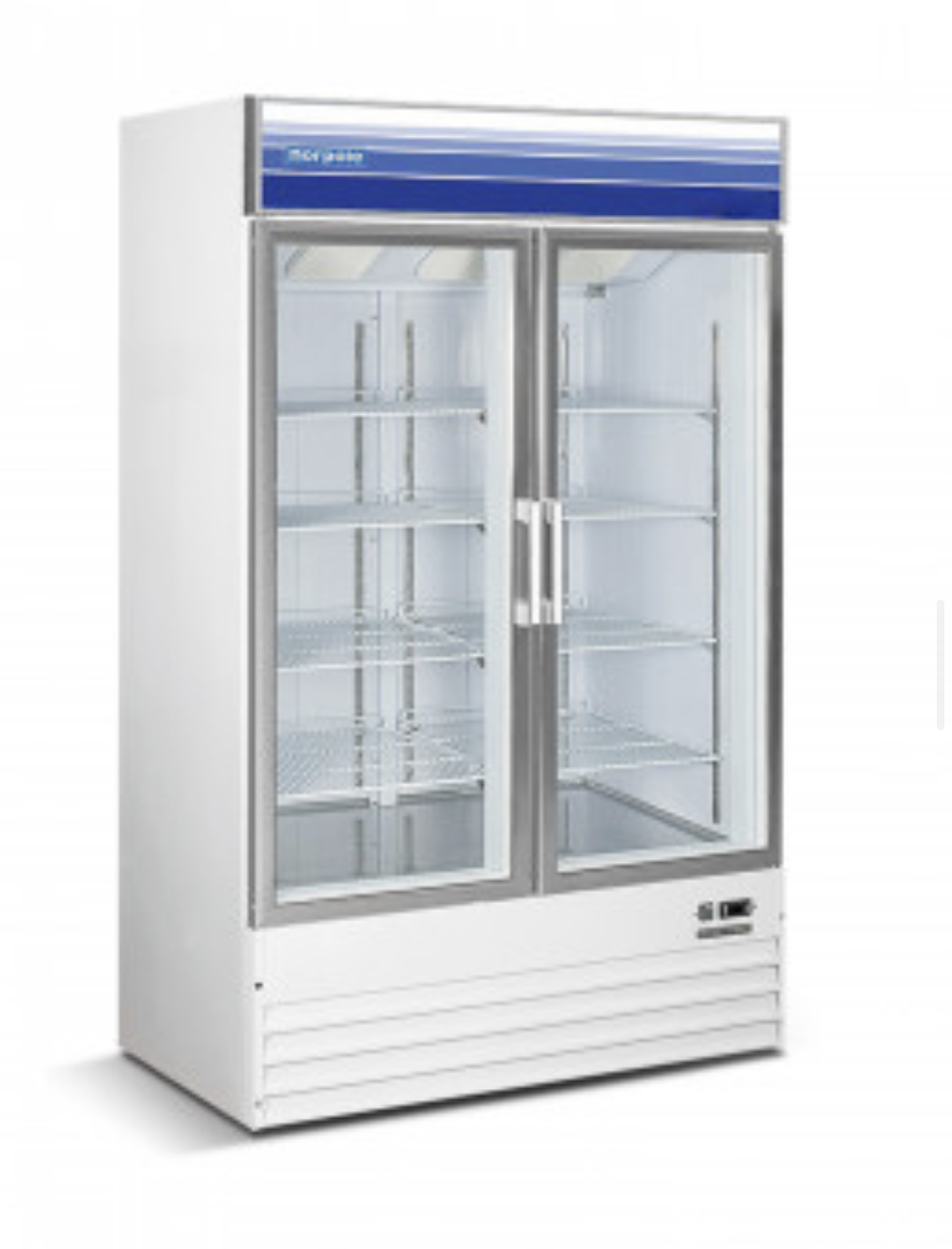29 cu ft 2 Door Mechandiser Freezer (White)