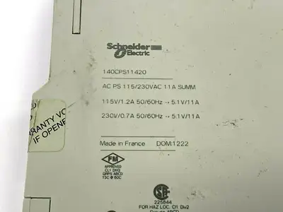 USED SCHEIDER ELECTRIC PLC POWER SUPPLY