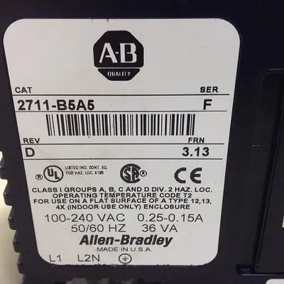 USED ALLEN BRADLEY 2711-B5A5 SER F