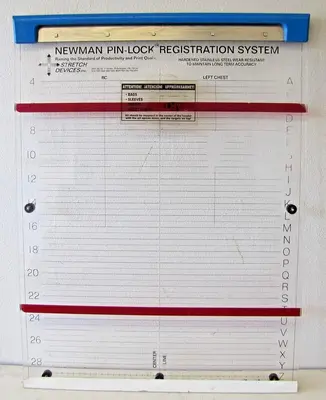 Newman Pin-lock Registration Textile Printing Application System