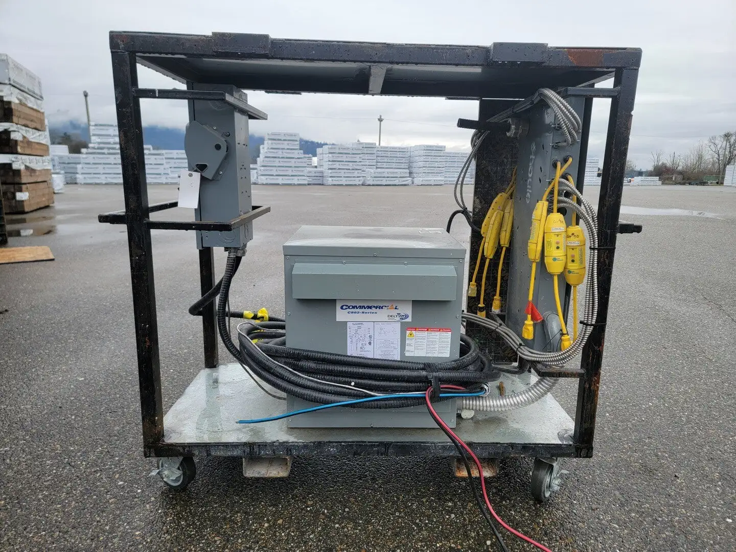 75 kVA Temporary Power Distribution Cart 600V Pri. 208Y/120V Sec.