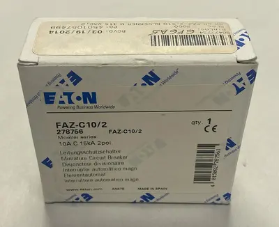 Used EATON FAZ-C10/2 Miscellaneous Equipment (Electrical & Power) | Surplus Asset Holdings #1195134