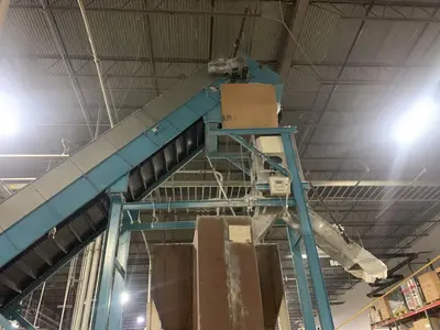 Bunting Used Magnetic Separator System and Conveyor, 26" Wide, yr. 2012