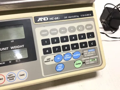Fairbanks AND HC-6Ki Counting Scale Cap 6kg x 0.001kg – 15lb x 0.002lb 7.5V 0.5A