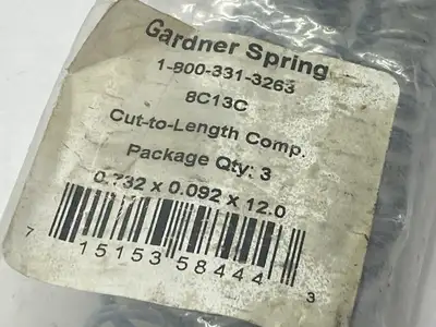 NEW GARDNER SPRING GARDNER SPRING 8C13C CUT-TO-LENGTH