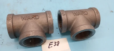 NEW WARD MALLEABLE WAY TEE 3" x 1- 1/4