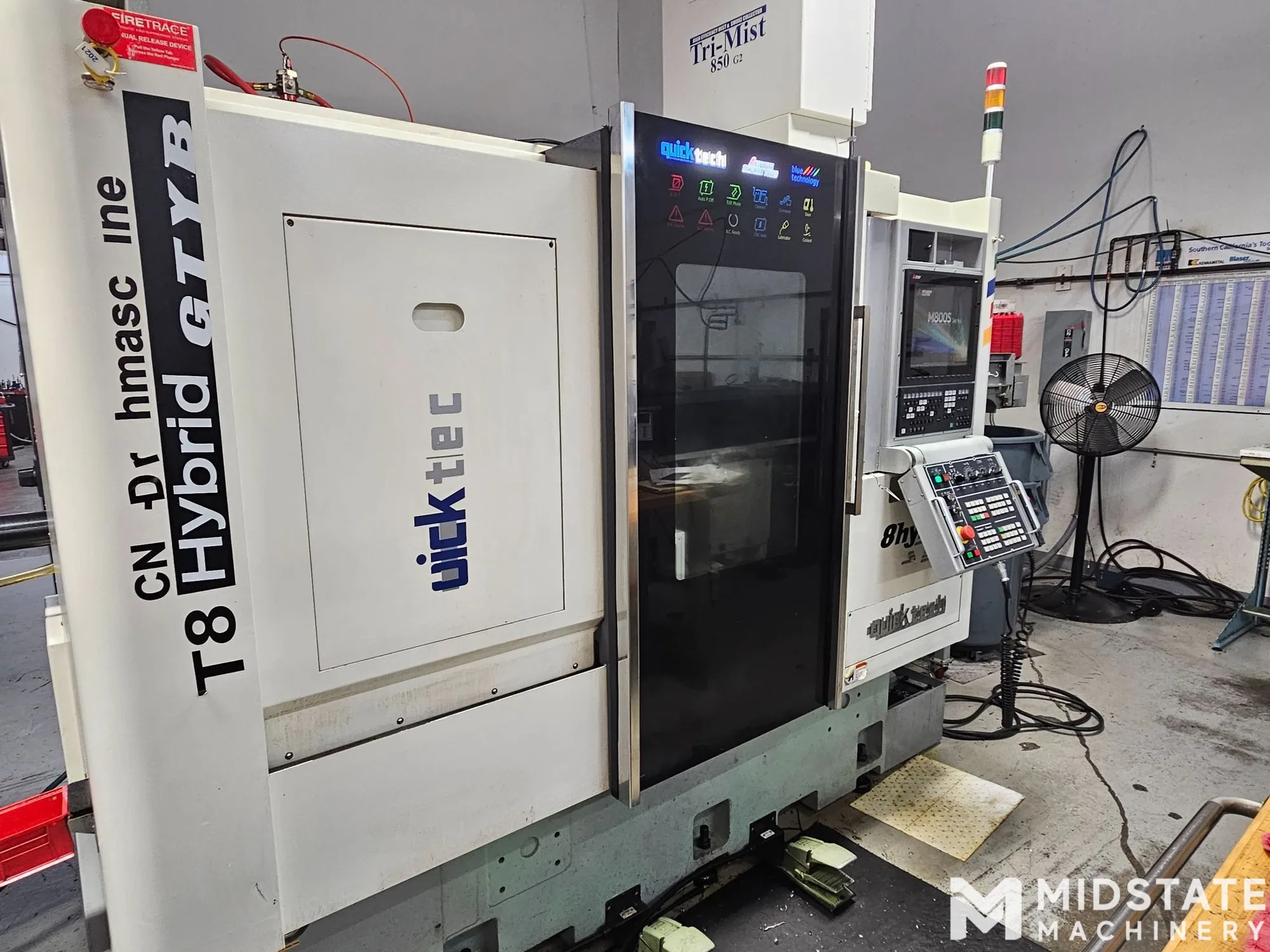Quick Tech T8 Hybrid CNC Mill-Turn Center, New in 2017
