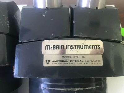 Lot 2 Mcbain Instruments American Optical 1X Ao 571 Stereo Star Microscope Heads