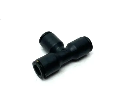 USED PARKER PNEUMATIC PUSH-IN UNION TEE FITTING 8MM BLACK