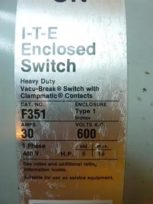 USED SIEMENS F351