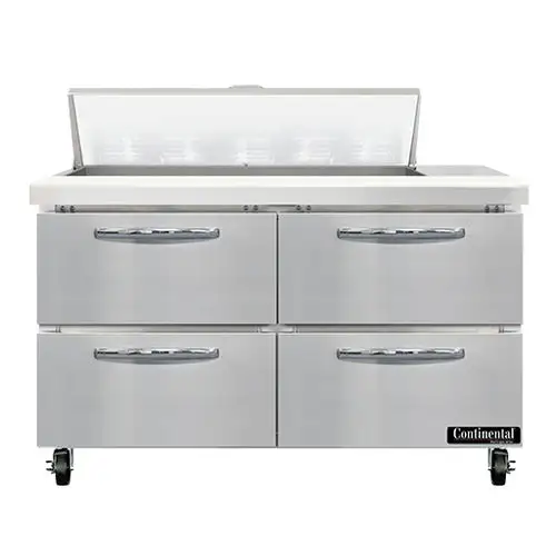 Continental SW48N10-D 48" Sandwich/salad Prep Table W/ Refrigerated Base, 115v